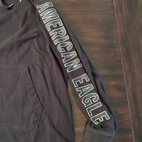 American Eagle Outfitters Men's Black Hoodie - Picture 3 of 3